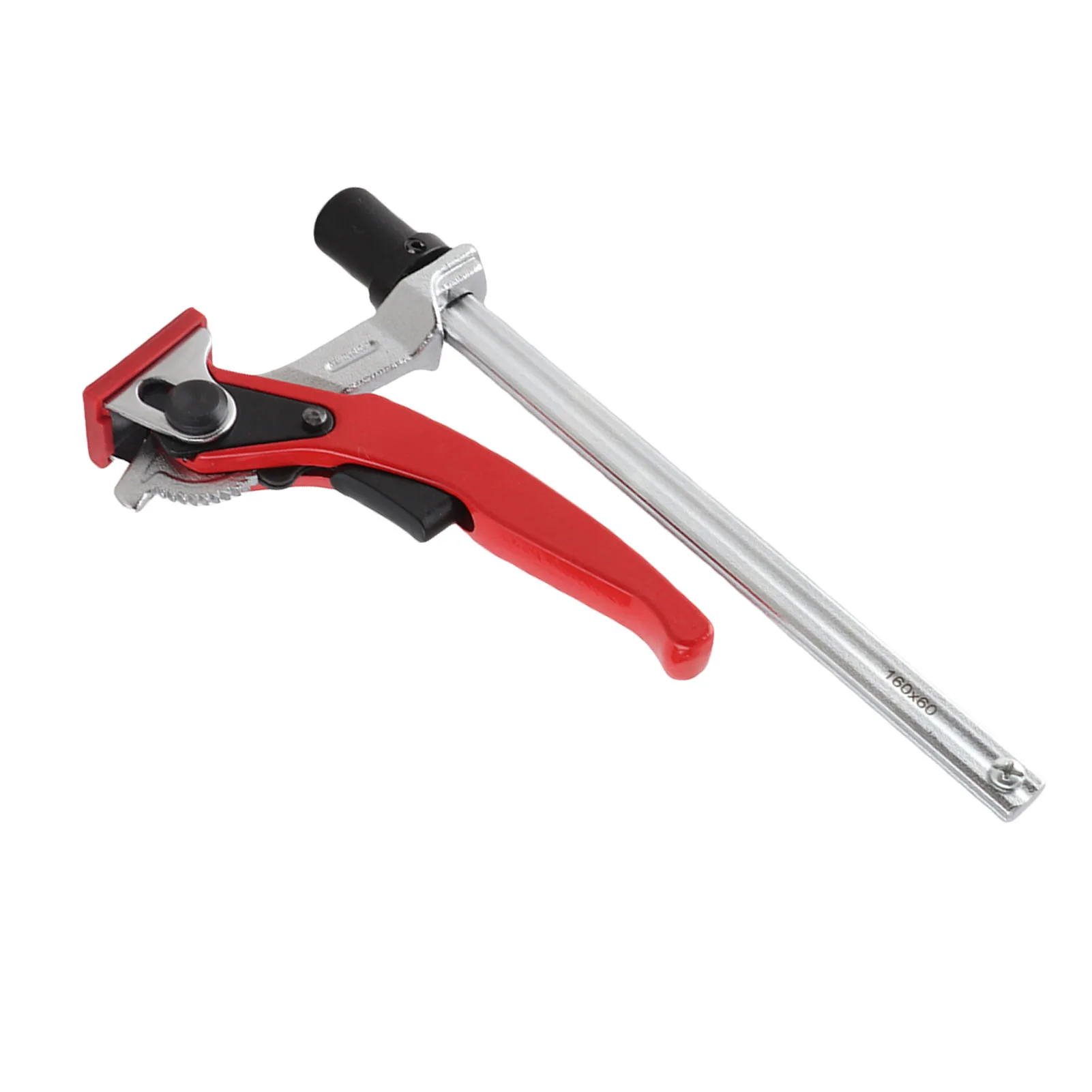 Abrazadera de trinquete para carpintería, abrazadera de sujeción, Base de 20mm, carril de 13,5x6,5mm, abrazadera para banco de carpintería para perros con mecanismo de trinquete