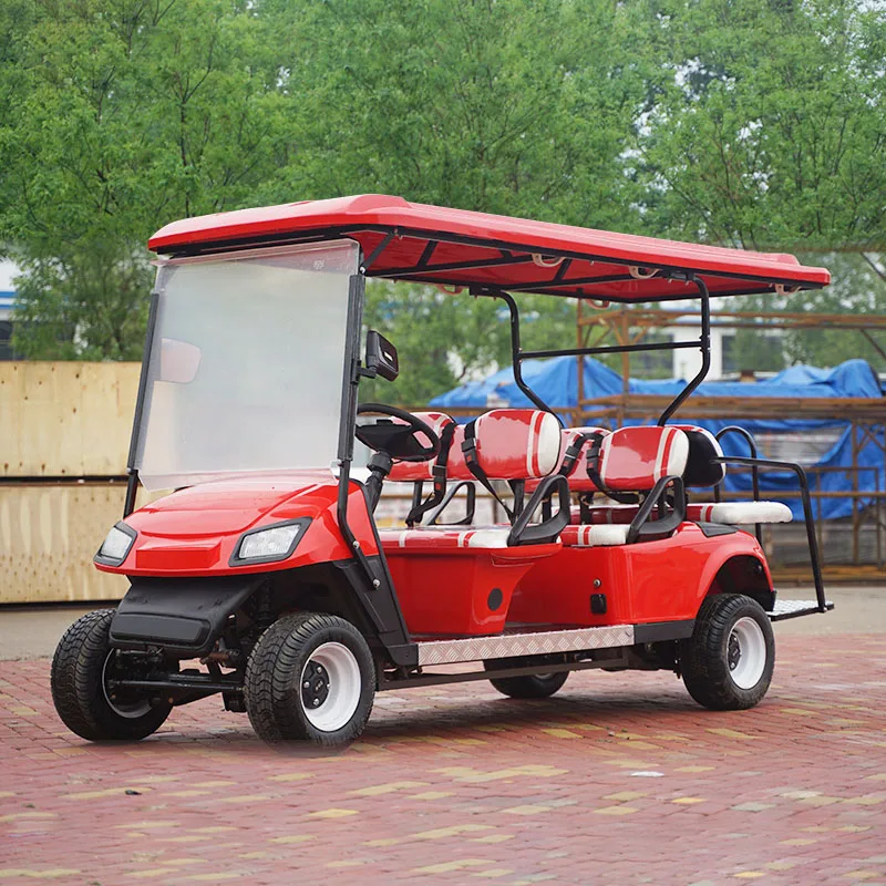 Hot Sale  Electric Golf Cart 2-8 Seats 4000-7000W Electric Four Wheel Golf Cart Colors Customized