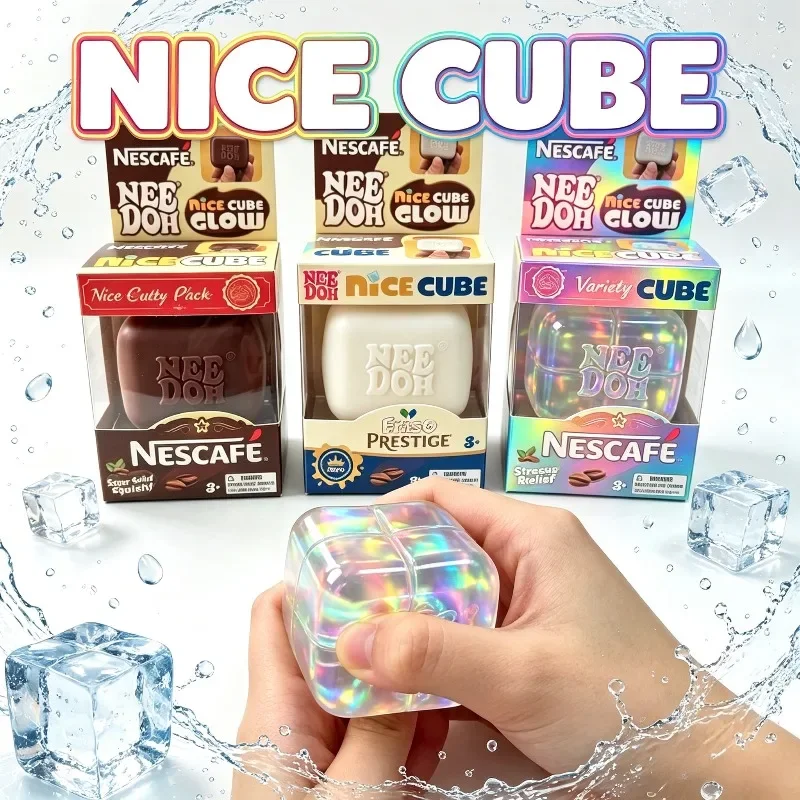 New 2026 Needoh Sensory Fidget Toy,Square Squishy Block Squeeze Stress Relief Nee‑Doh Squeeze Toy for Anxiety Relief Squishy Toy