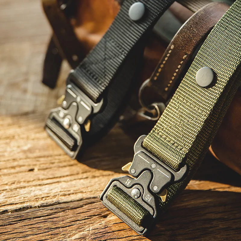 Fashionable New Tooling Tactical Buckle Belt Accessories Luxury Brand Design Men And Women Quick Disassembly Braided Belt A2758