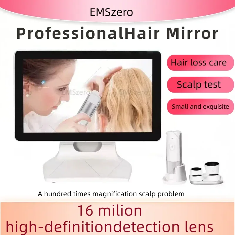 Professional Scalp Care Therapy Hair Analyzer 16 Inch 4-Probe High-Definition Skin and Hair Detection Device Skin Care Machine