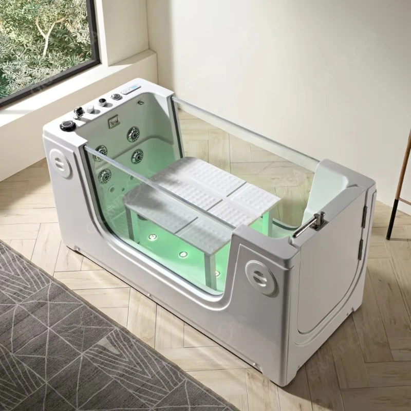 Adjustable Multi-Function Pet Cleaning Grooming Bathtub Freestanding Cat Dog Grooming Cleaning Bathtub