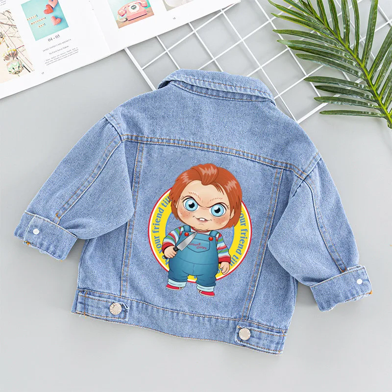 Good Guys Chucky Horror Halloween Patches for Clothes Heat Transfer Thermal Stickers DIY Kids Tshirt Iron on for Women Appliqued