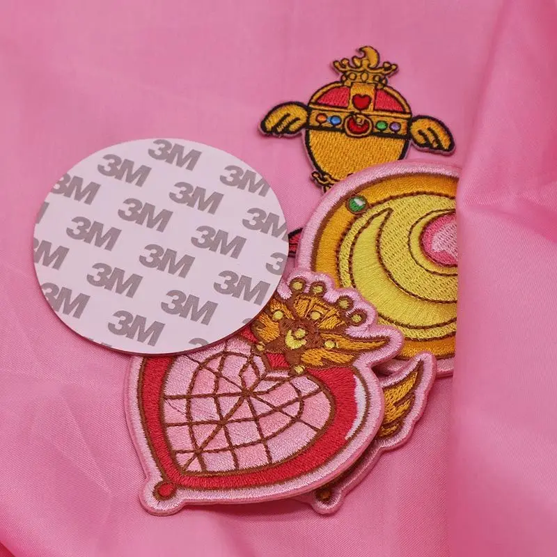 Sailor Moon's peripheral magic wand transformer cartoon embroidery self-adhesive cloth patch clothing patch DIY accessories