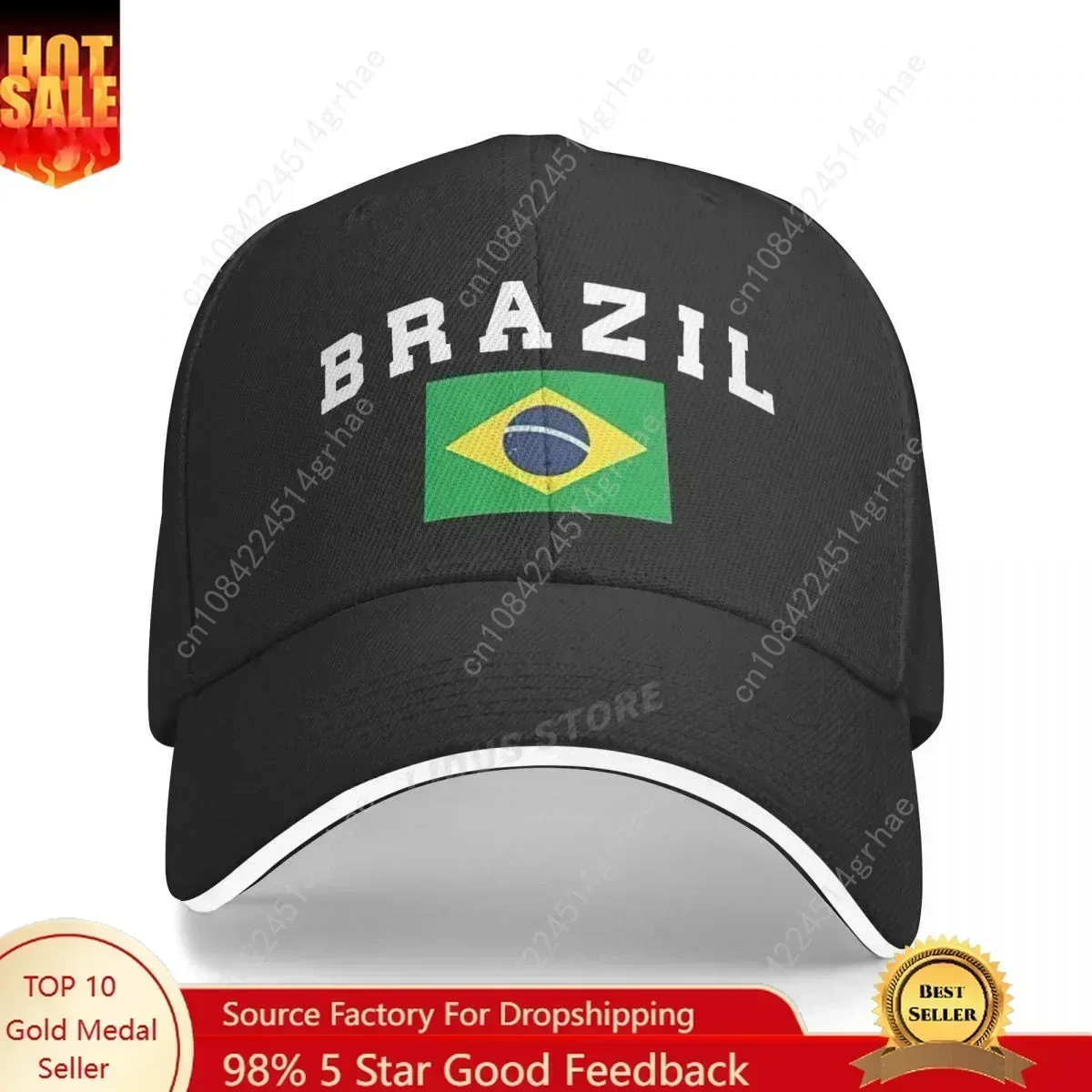 Fashion Flag Hats Brazil Baseball Caps Unisex Adjustable Summer Man Outdoor Sport Caps