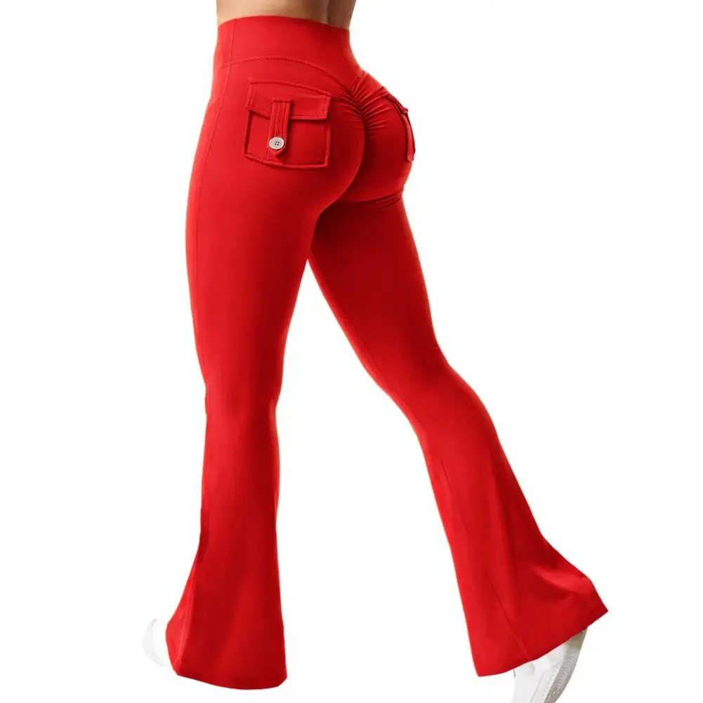 

Hip Lift Women Bell Bottom Yoga Pants Slim Fit Elastic Waist Stretchy Yoga Leggings Skinny Street Wear Workout Tights 2025
