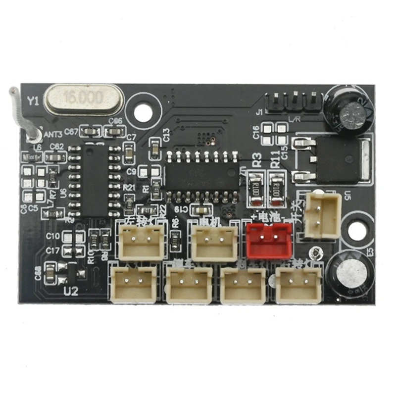 Placa de circuito receptor para carro RC, plástico preto, peças de reposição em escala completa, B14, B24, B16, B36, C34, 1, 16, 1 peça