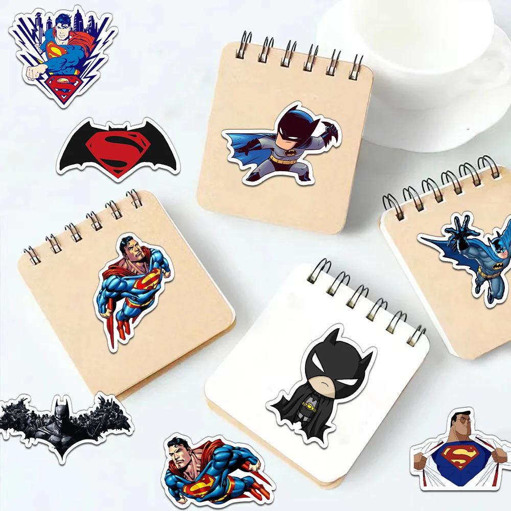 Batman Superman Stickers-Waterproof Vinyl Decals for Water Bottles, Luggage Phone Cases, Great Gift for Kids & Superhero Lovers view 5