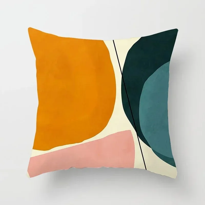 غطاء وسادة رمي إبداعي ملون مع طباعة قطيفة قصيرة لتزيين أريكة غرفة المعيشة وغطاء وسادة