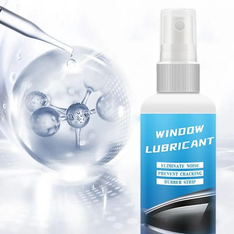 Silicone Lubricant for Windows 100ml Car Window Rubber Strip Softening Maintenance Multi Purposes Silicone Spray to Lift Freely