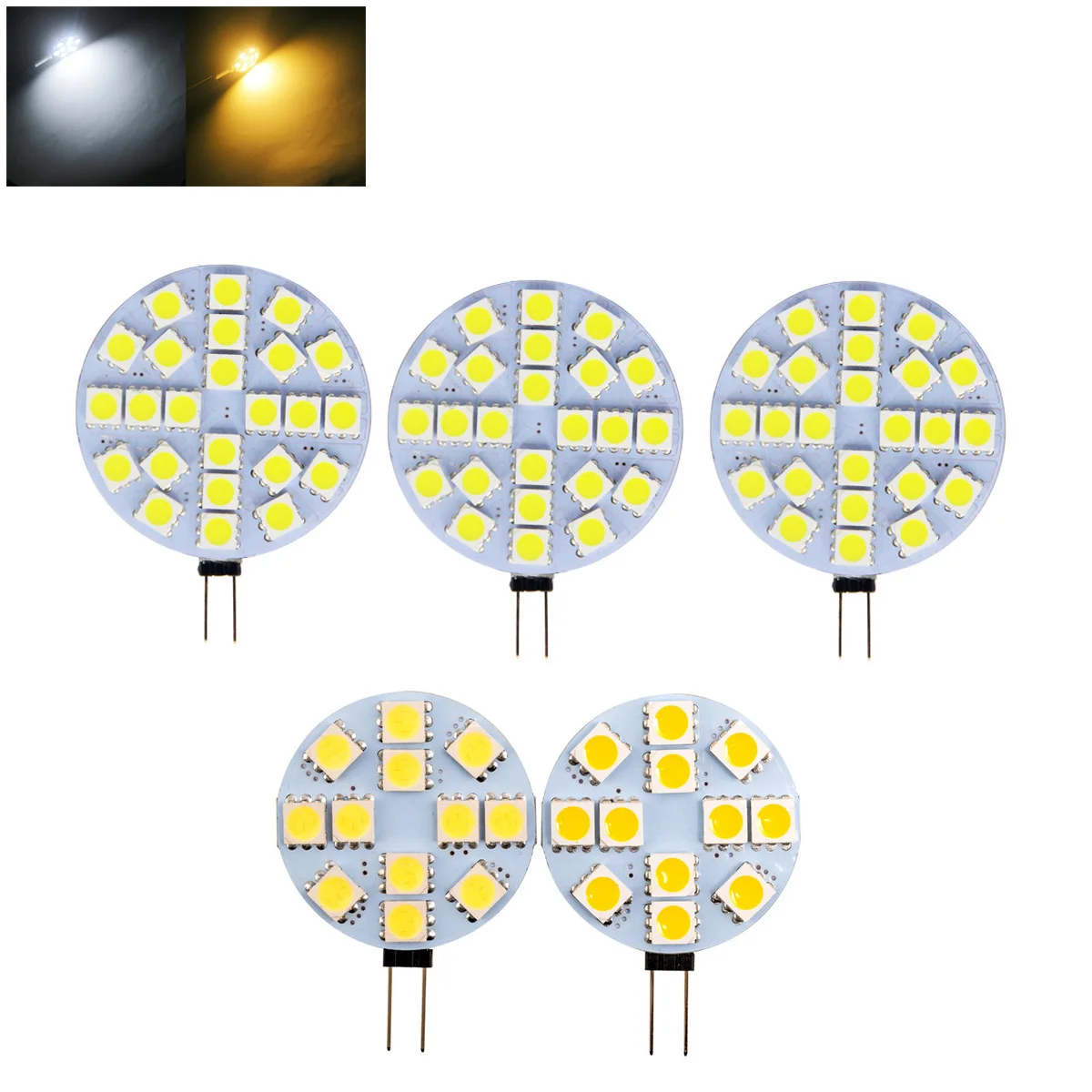 

10X G4 Dc12V светодиодные лампы круглый корабль 3000K 6000K 5050 Smd Bi-Pin лампы лампы лампы лампы лампы лампы домашнего декора лампы чип прожектор 9Leds