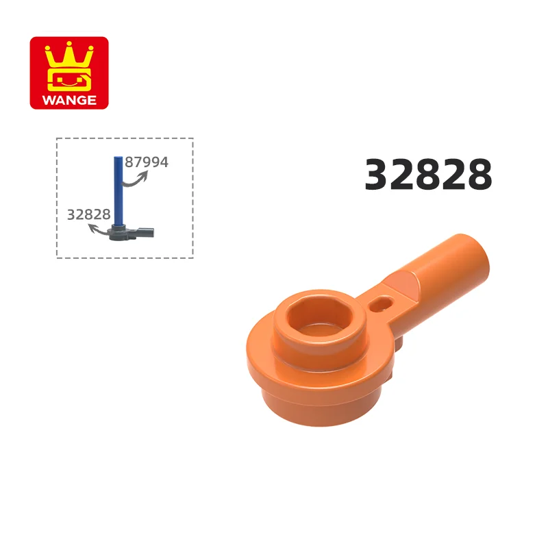 500Pcs/lot 32828 1x1 Round Plate with Bar Building Blocks Moc Accessories Compatible with Bricks Assmble Toys Children Gift Box