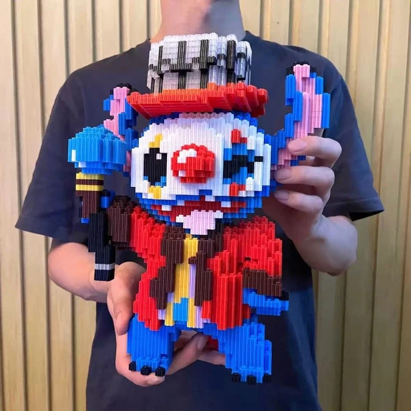 Juego de bloques de puntada, juguetes de Halloween, figuras de acción, bloques de construcción, juguetes para niños, microbloques, payaso, fantasma, regalos de decoración de Halloween