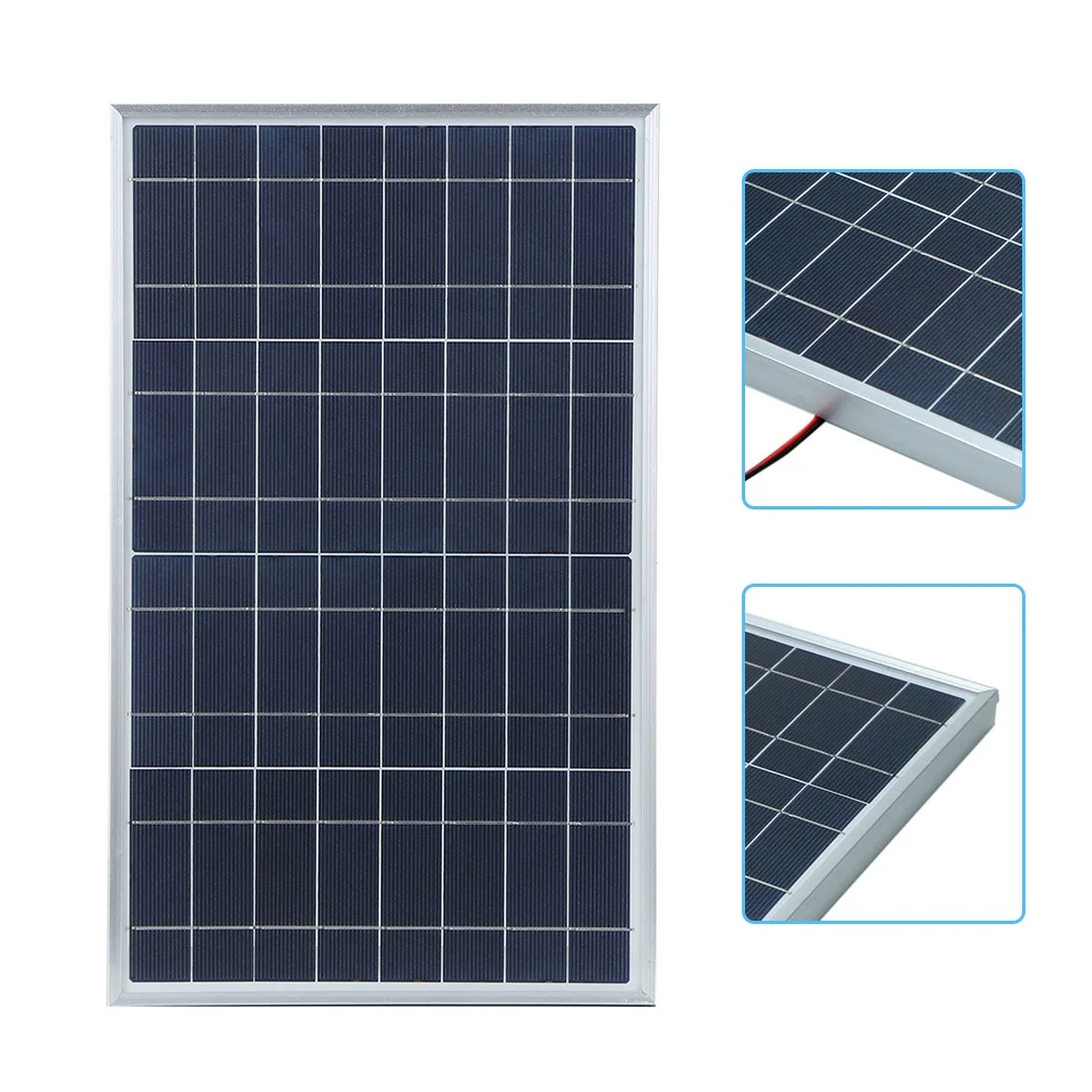 Monocrystalline Solar Panel 12V Solar Panel For Indoors For Outdoors Compact Design High Conversion Rate Portable