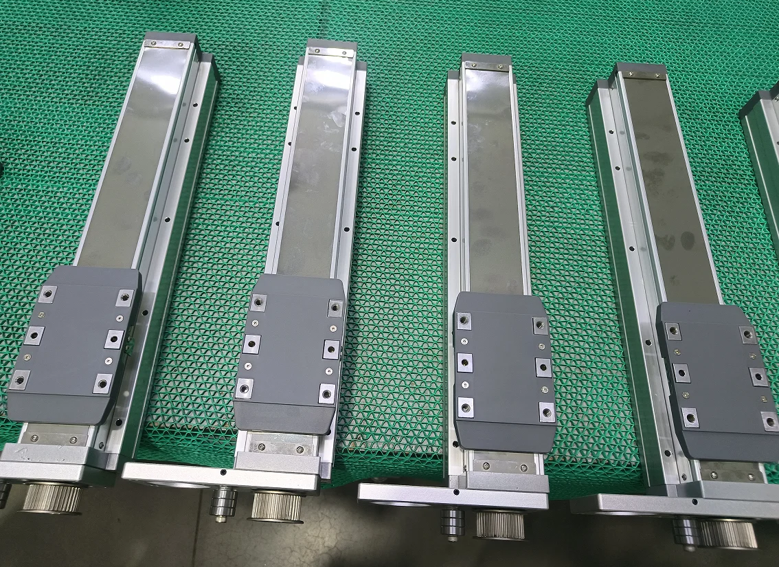 Customize Length Fully Closed Dust Proof Ball Screw Drive Linear Motion Guide Steel Belt Linear Actuator Motor Bearing 50KG Load