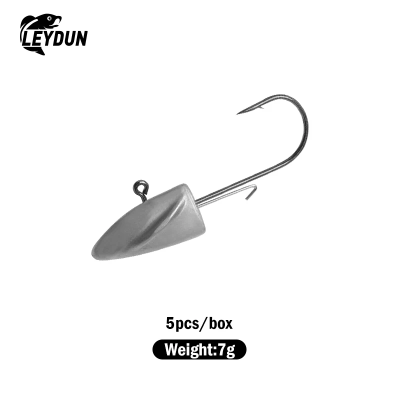 LEYDUN BR Weiche Köder Angeln Lockt 83mm 2,7g Jig Kopf Haken 3g 5g 7g 9g 12g 14g Wicklung & Darting Weiche Fisch Für Seebarsch Hecht Köder
