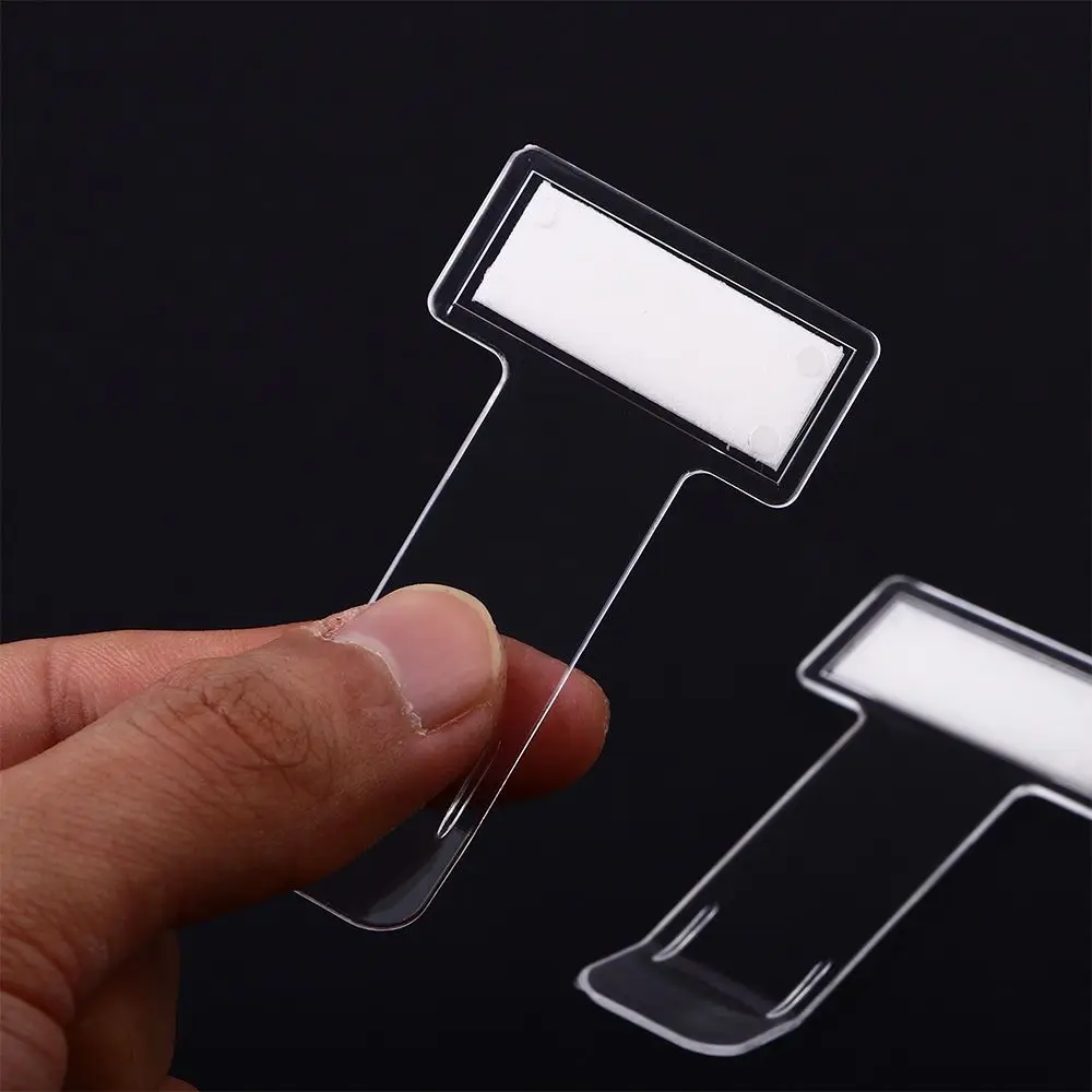 Car ticket folder T shape Auto Fastener Clips Parking Ticket Holder Invoice Tickets Holder Permit Clip Transparent Card Clips