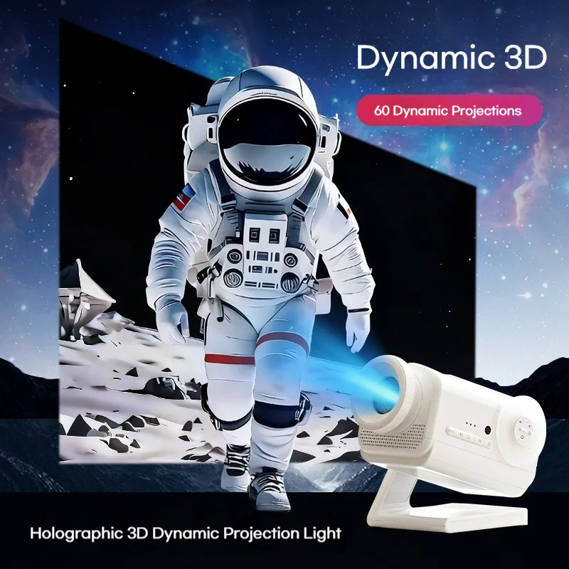 

3D Holographic Projector, 2-5m, 60 HD Scenes, 3D Light, Early Education Parent-Child Interactive Projection Lamp