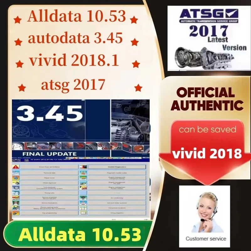 

Caliente! Última herramienta de diagnóstico automático Car 2025: Alldata 10.53 y Autodata 3.45 Pro + ATSG 2017 | Software de rep