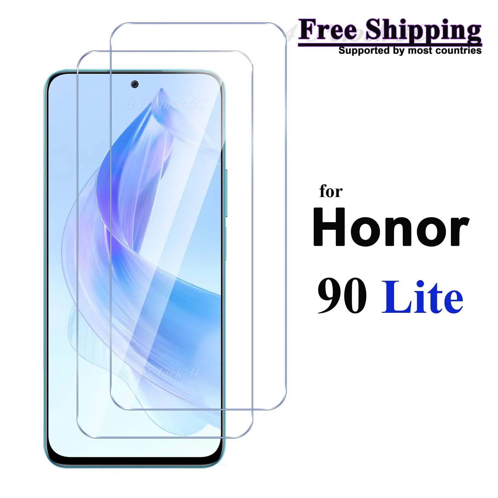 

For Honor 90 Lite 6.7 inch Screen Protector Tempered Glass Crystal Mica 9H Protective HD Clear Transparent Anti Scratch