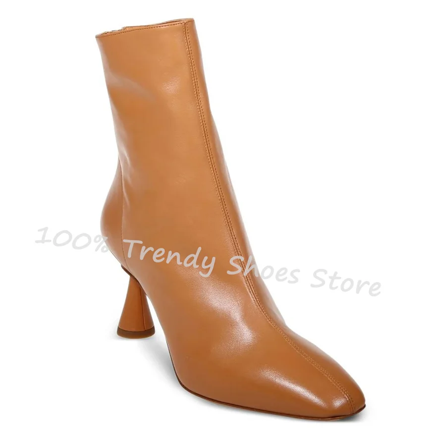 

Fashion Strange High Heel Pointed Toe Women Ankle Boots Winter Warm High Top Chelsea Boots Ladies Party Dress Short Boots