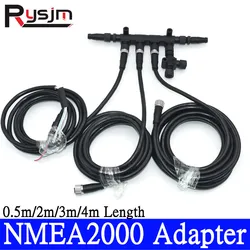 HD 0.5M - 4M 3m 2m 1m Length Cable Socket NMEA 2000 Converter Terminator Male & Female NMEA2000 Adapters Up to 5 Cables DC9-32V