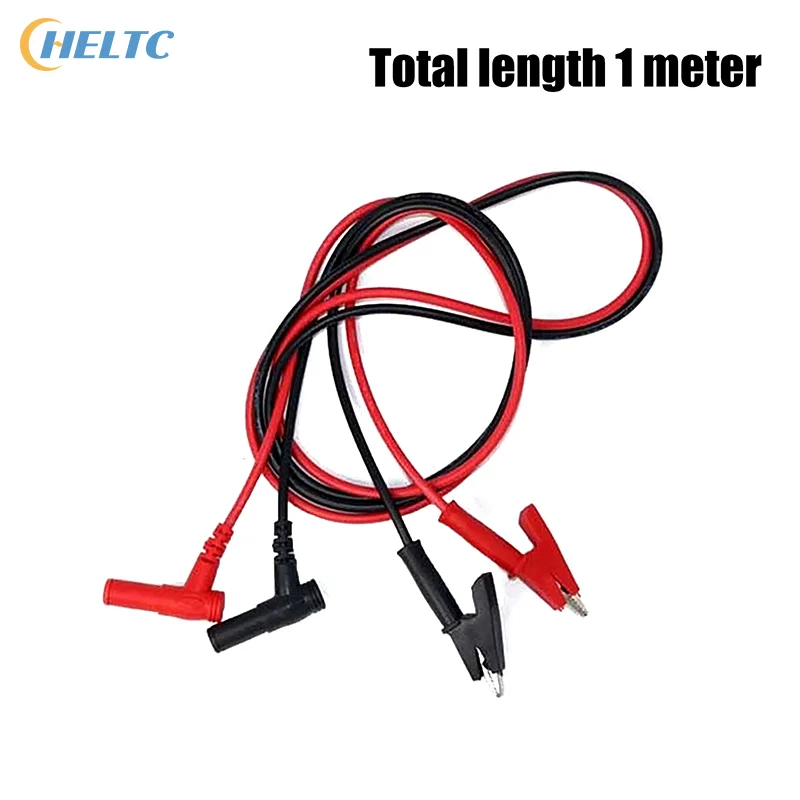 20A 90CM Alligator Clip To Banana Plug Test Cable Lead Connector Dual Probe 4mm Crocodile Clip For Multimeter Measure Tool