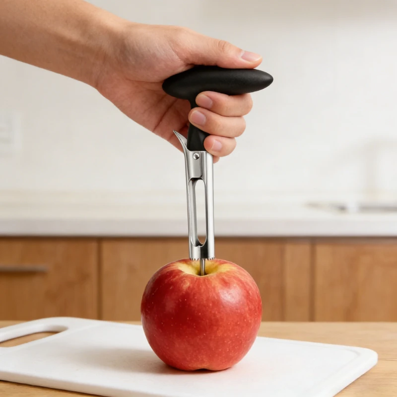 Extractor de Semillas de Frutas, Herramienta para Descorazonar Manzanas y Peras, para Preparación de Frutas y Repostería en el Hogar (1 Pieza)