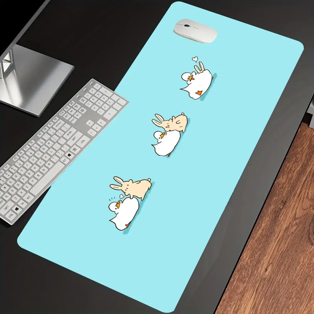 

ute and adorable anime animal ducks and rabbits Mouse Pad Desk Cute HD Extended Gaming Keyboard Mats Large XXL Gamer 90x40