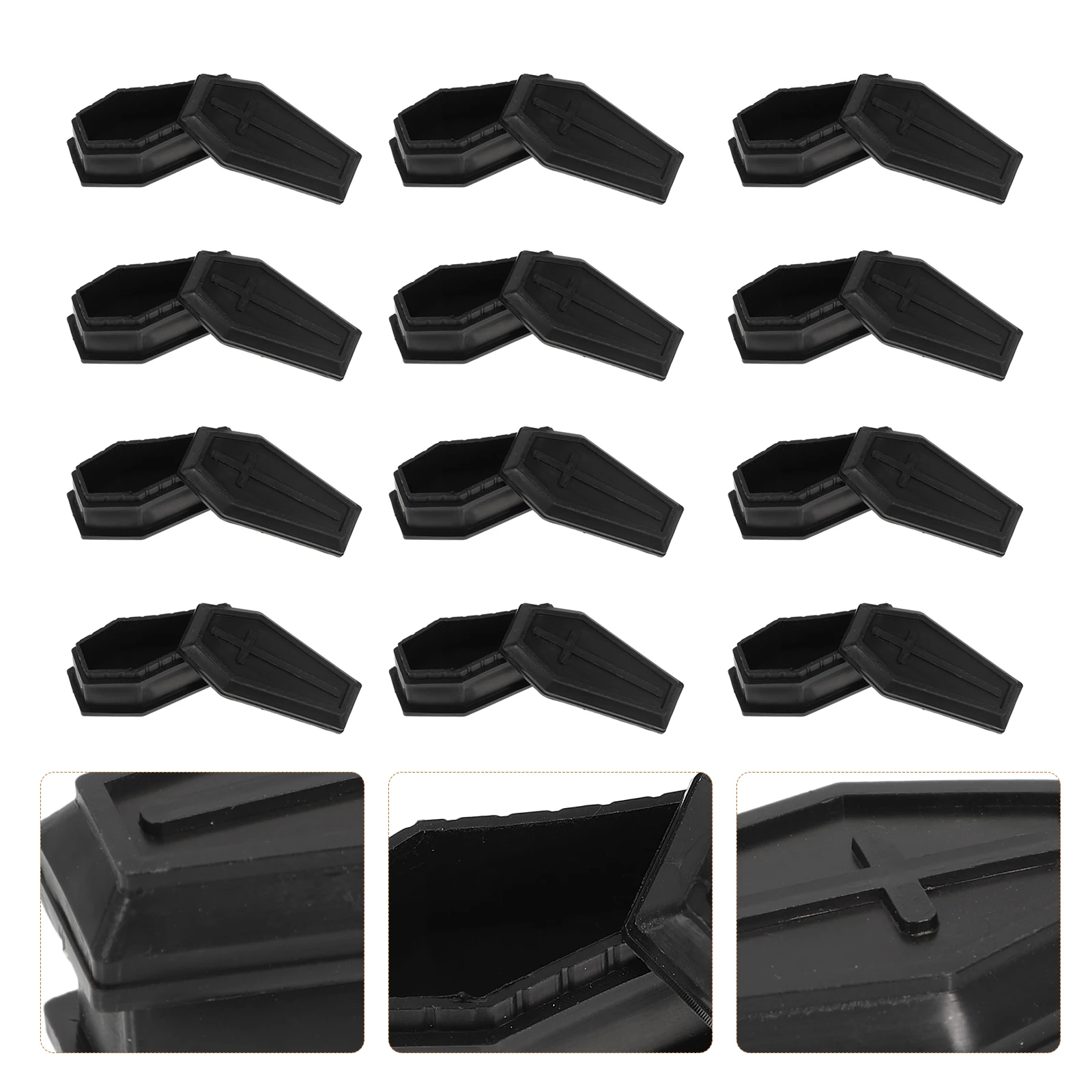 

Prank Coffin Boxes Halloween Miniature Crafts DIY Treat Containers Gothic Jewelry Box Decor Party Favors Gift Candy Storage Safe