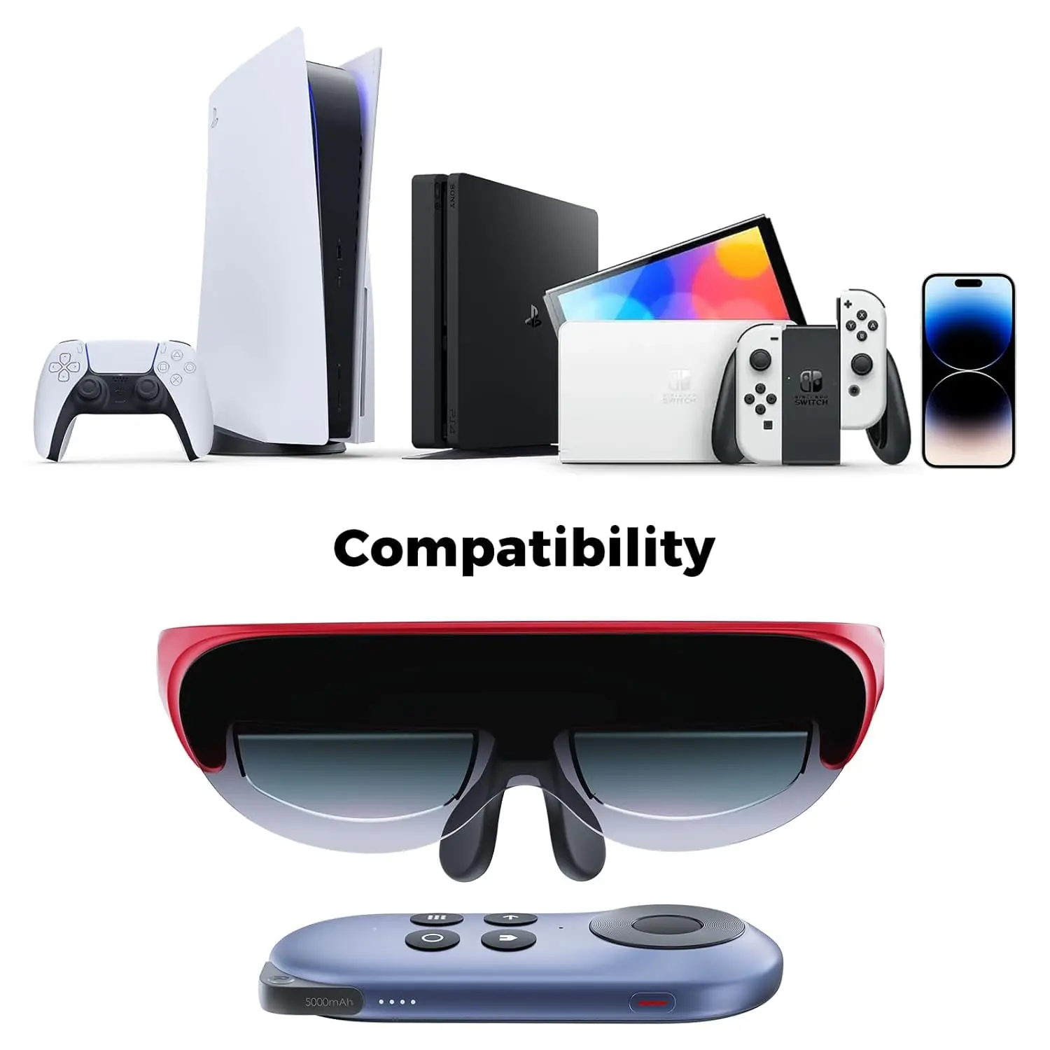 Rokid Air 3D ARแว่นตาพับVRสมาร์ทแว่นตา 120 นิ้วหน้าจอ 1080P OLED Dual Displayเกมหน้าแรกดูอุปกรณ์