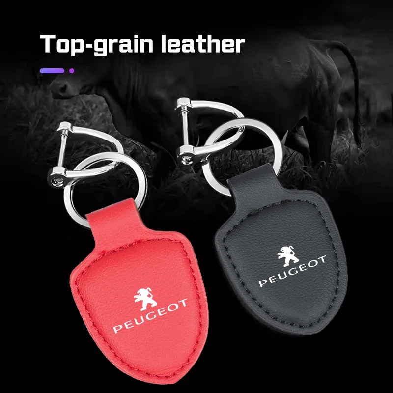 Peugeot Emblem Keychain Pendant Auto Keyring Accessories For Peugeot 2008 207 107 508 607 106 406 407 307 206 301 408 5008 4008