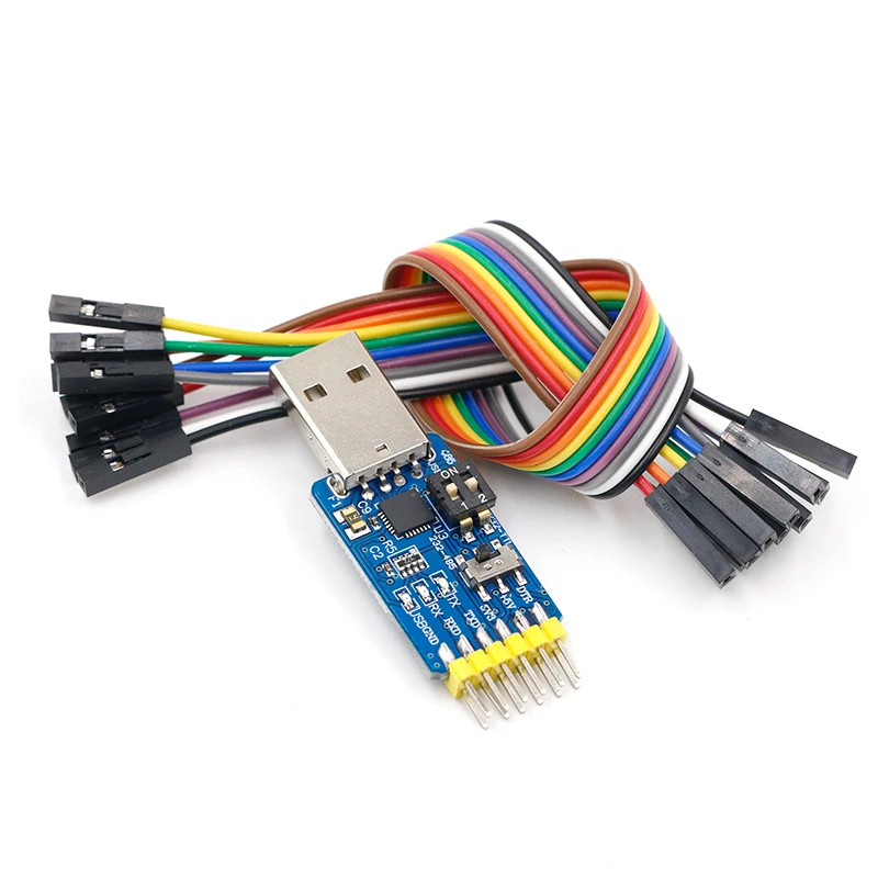 CP2102 USB-UART 6-in-1 Multifunctional(USB-TTL/RS485/232,TTL-RS232/485,232 to 485) Serial Adapter forArduino image 2