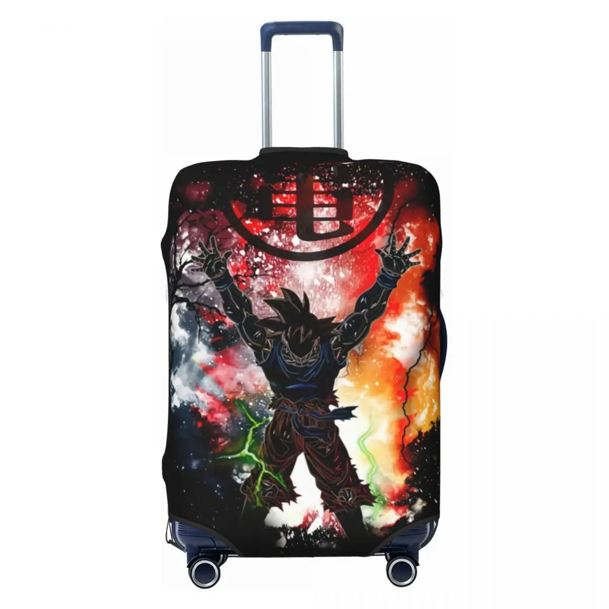 

Custom DBZ Dragons Ball Goku Japanese Anime Suitcase Cover Dust Proof Luggage Protective Covers for 18-32 inch