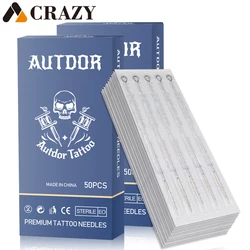 50/100pcs Tattoo Needles 0.35mm RL RS RM M1 Stainless Steel Tattoo Needle For Tattoo Tips Machine Supplies