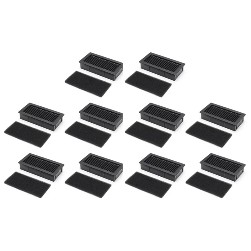 Ecovacs Yeedi CC 로봇 진공 청소기 교체 액세서리 세척 가능 필터 용 AA80-10PCS Hepa 필터