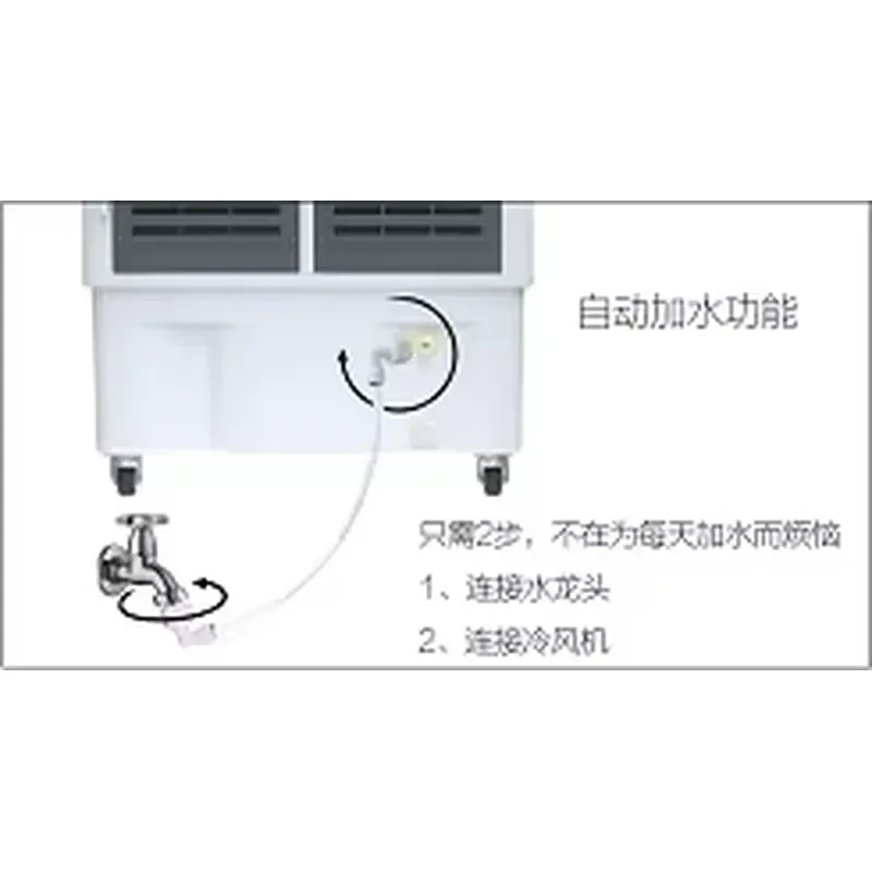 2026for 2025 Energy Saving Portable Evaporative Air Cooler Small Mobile AC Unit for Outdoor Events and Shows