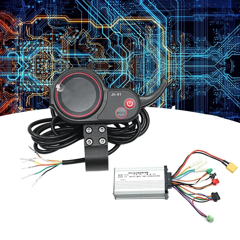 JH-01 Meter Dashboard LCD Display+48V 20A Brushless Controller Without Hall For Electric Scooter E Bike Accessories