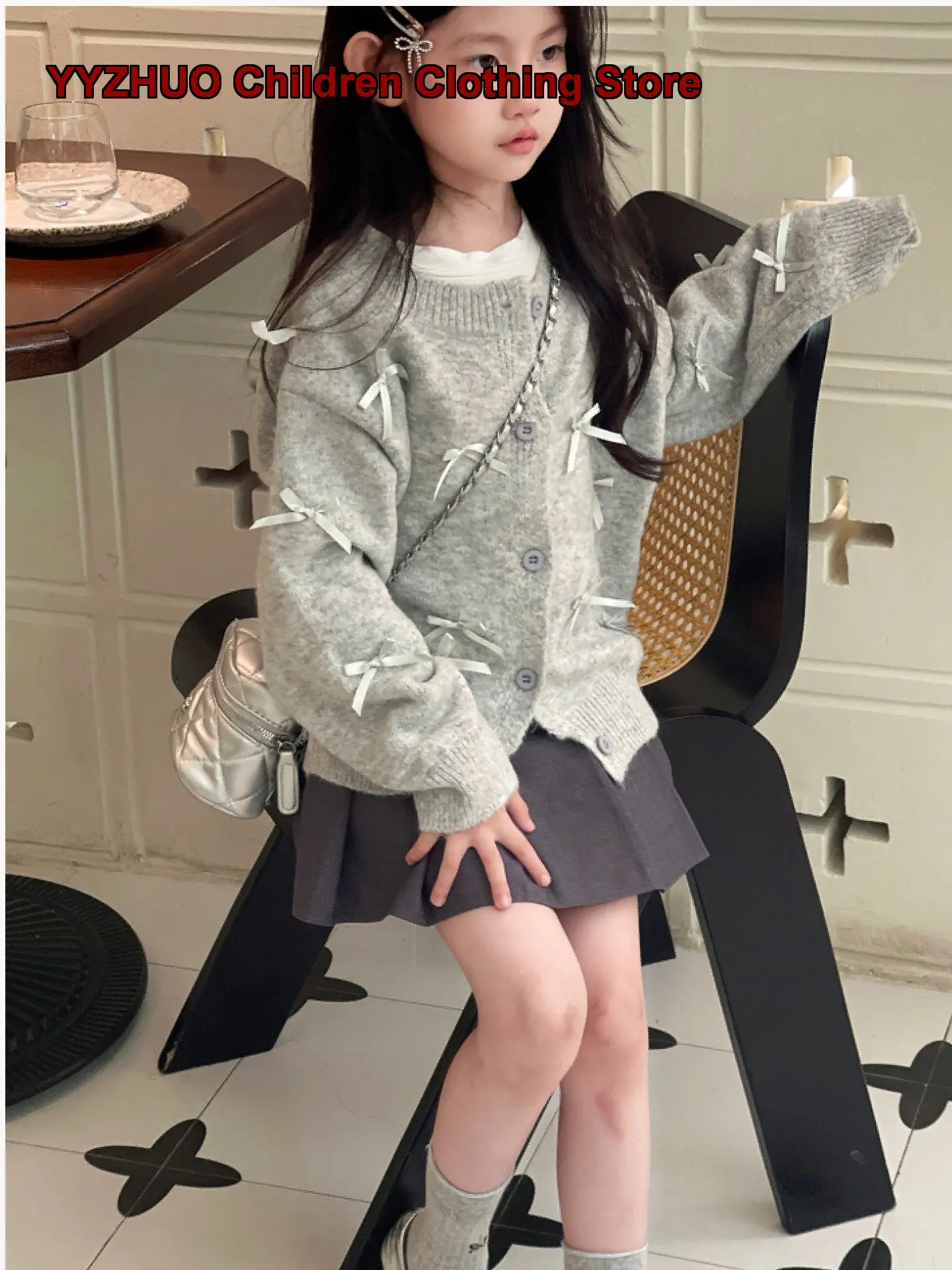 Girls Knit Cardigan Clothes Children's Autumn Coats Super Beautiful for Little Girls to Wear Kids