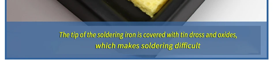 10pcs iron head cleaning sponge, high temperature resistant and thickened sponge, special for soldering iron holder.