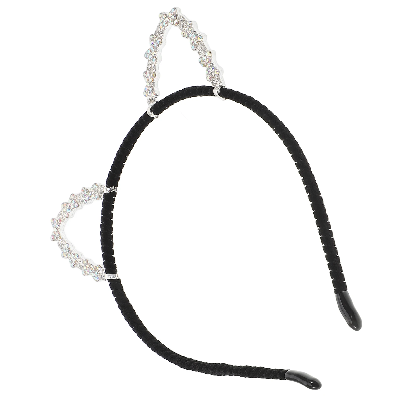 

Cat Ears Hair Accessories Rhinestone Headb Lightweight Comfortable Fashionable Design Halloween Costume Party Wedding Birthday