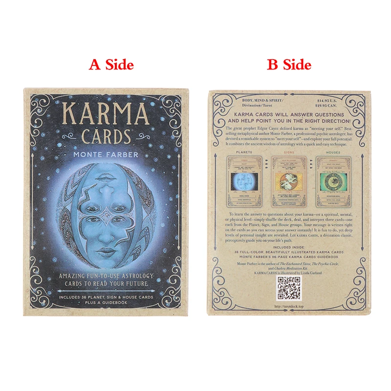 Karma Oracle Cards Tarot Cards Family Party Prophecy Divination Board Game Gift