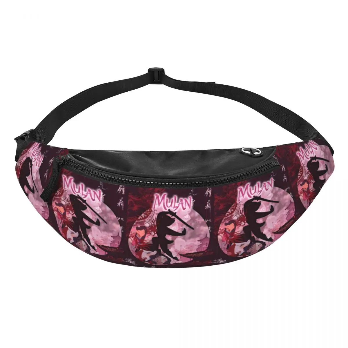 

Модная поясная сумка M-Mulan с мультяшным принтом принцессы для путешествий и походов, унисекс, через плечо, для телефона и денег