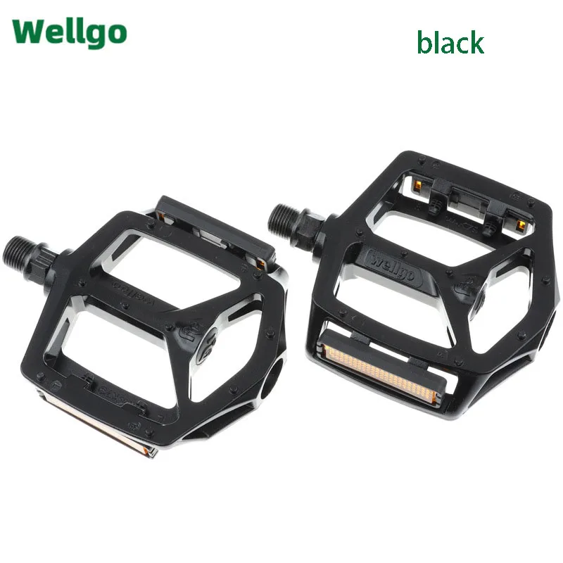 دواسات تحمل مزدوجة DU من WELLGO B249 خفيفة الوزن وعالية القوة من مادة سبائك الألومنيوم عمود فولاذي من البورون