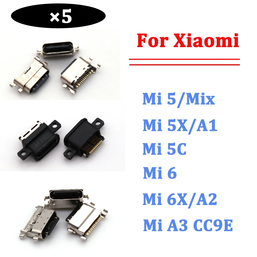 أفضل حل لاستبدال منفذ الشحن في هاتف Xiaomi Mi A1: مقبس USB 5 قطع من AliExpress