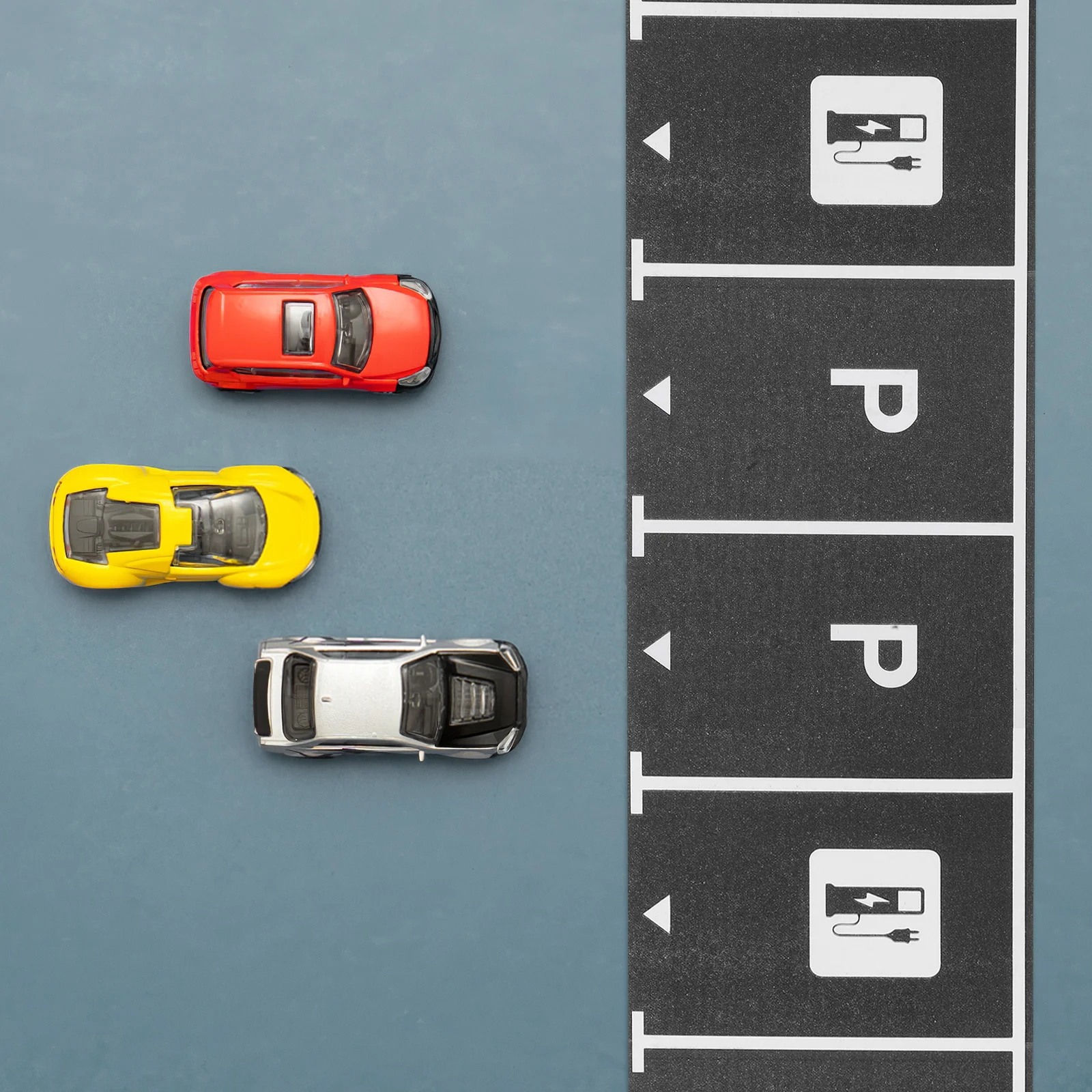 1-rol Diy Parkeerplaats Ontwerp Tape Miniatuur Layout Marker voor kinderen Fijn papier Decor Veilig Educatief Familie-interactie Micro