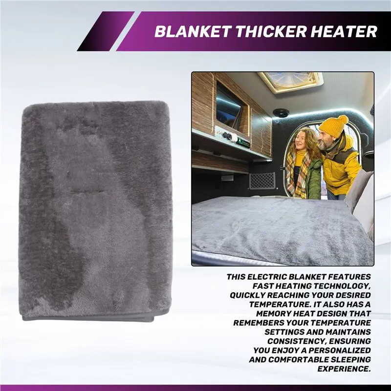 Electric Heating Blanket USB Heater Blanket Plush Winter Warm-Up Adjustable Temperature Timing Heating Pad 80X160 Cm Eco-Friendl