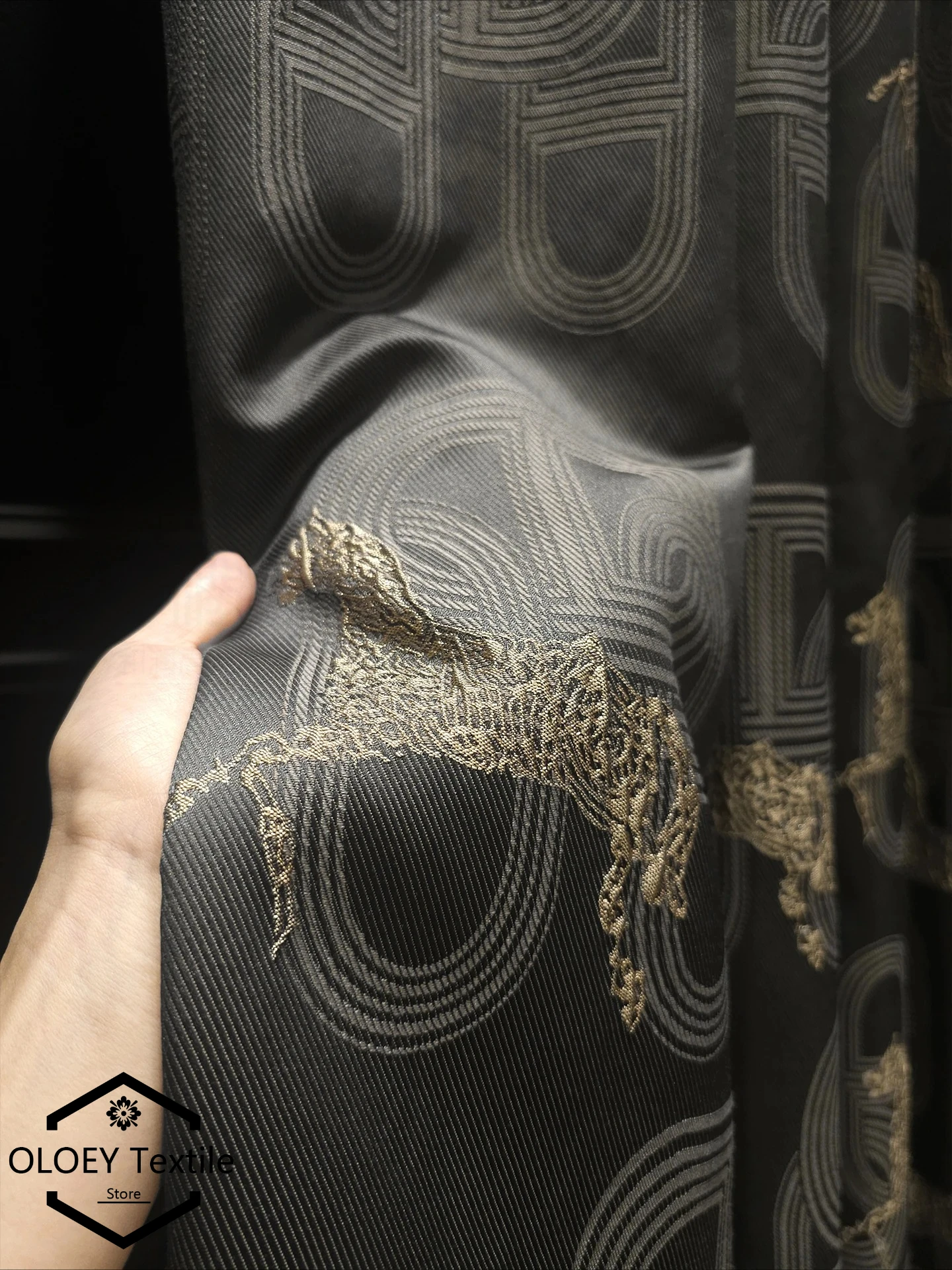 

French Light Luxury Precision Embroidered Curtains for Living Room Bedroom Villa Energy Saving Thermal Insulated Drapes Custom