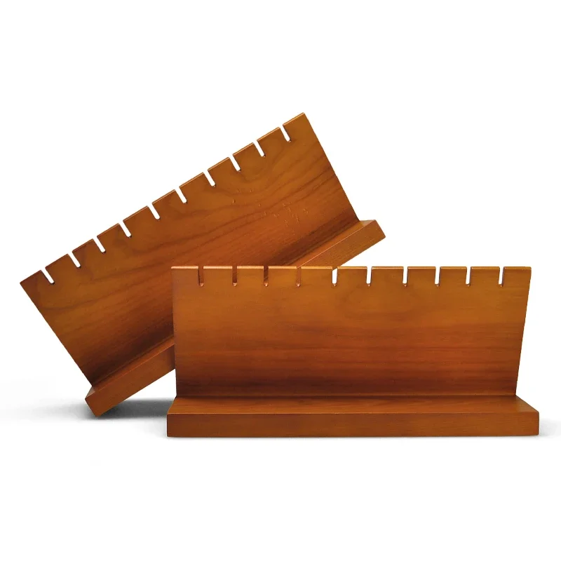 Oirlv-Soporte de madera para collar y pulsera, organizador de madera maciza, estante de exhibición