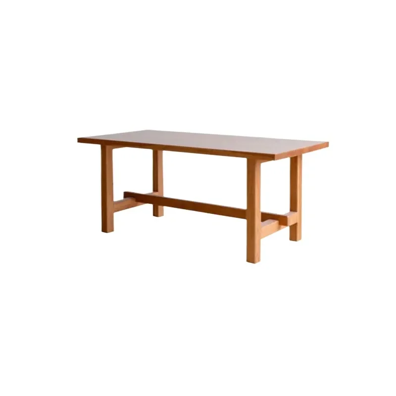 North American Solid Wood Black Walnut Cherry Large Dining Table Workbench Desk Computer Table Simple Style